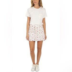 RE/DONE Originals Rose Print Mini Skirt Size 30